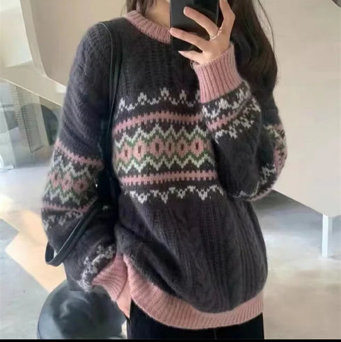 Winter Warm Round Neck Pullover